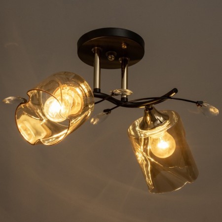 Bruni chandelier 2he27 40W Black 42x25x23cm Bayerlux-2
