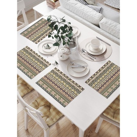 A set of napkins for setting the table "Classic ornament", rectangular, size 32x46 cm, 4 pcs