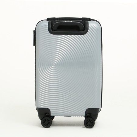 Small suitcase 20 "On a zipper, code lock, 4 wheels, color gray color-2