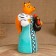 Souvenir "Fox with a rooster", 8 × 7 × 14 cm, Kargopol toy, mix