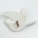 Decor wall ceramics "White Bird" 5x9.5x14.2 cm