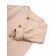 Children's overalls with a fashion cap, height 62 cm, beige color