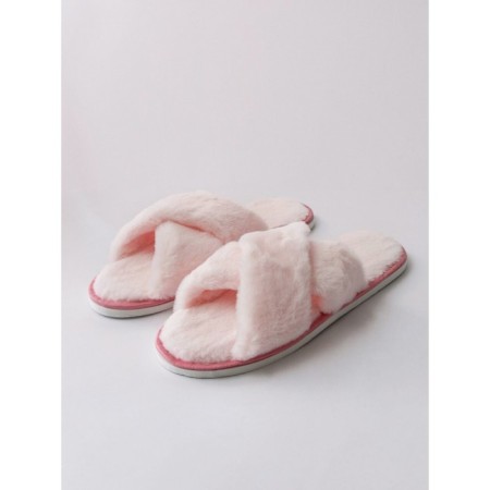Women's slippers Amaro Home, fur, size 36-38, pink color-1