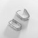 Earrings Metal Xuping oval with ornaments, silver color