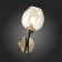 Wall lamp EVOLUCE. Sle205301-01. Besano. 1x40 W, E14, 13x28 cm, bronze color, black