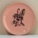 Ceramic plate "Bunny", 25.5 cm, copper color