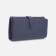 Women's wallet on the button, blue color
