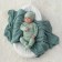 Kinderlitto Children's Kinderlitto kit, 3 objects: hat, sliders, vest, height 50-56 cm, wormwood color