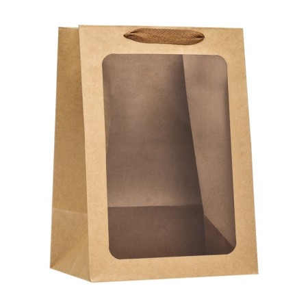 Gift package, with a window, 35 x 25 x 18 cm, craft