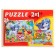 Maxi-Puzzles 2 in 1 “Unicorns + dinosaurs No. 3”, 35 and 35 elements