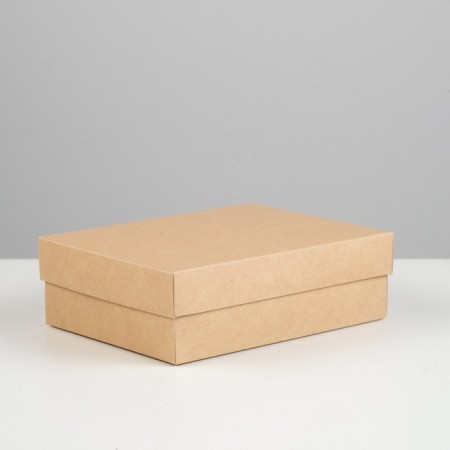 Cardboard box without a window, craft, 16.5 x 12.5 x 5.2 cm, set 5 pcs-1