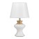 Alena desktop lamp E14 40W White-Zoloto 23x23x35 cm Risalux