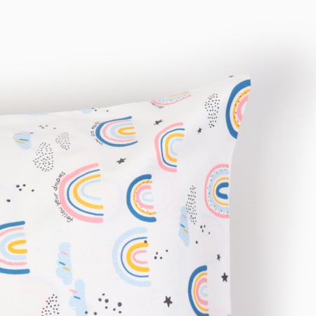 Pillowcase Lovelife "Rainbow" 50*70 cm, satin, 100% cotton-1