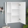 Bathroom mirror "Solo-55", white, 52.5 x 72 x 15.3 cm