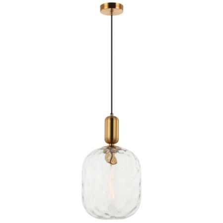 Suspended lamp Base 1xe27 40W, size 25x25x48-150 cm, bronze color