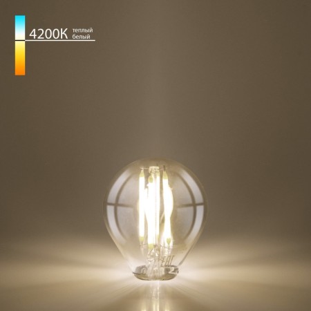 Filament LED lamp Elektrostandard, Mini Classic F, 45x45x78 mm, 6W, E14, 600LM, 4200K