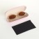 Case for glasses on the cracker, pink color