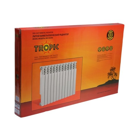 Tropic 500x80 mm radiator Bimetallic, 12 sections-9