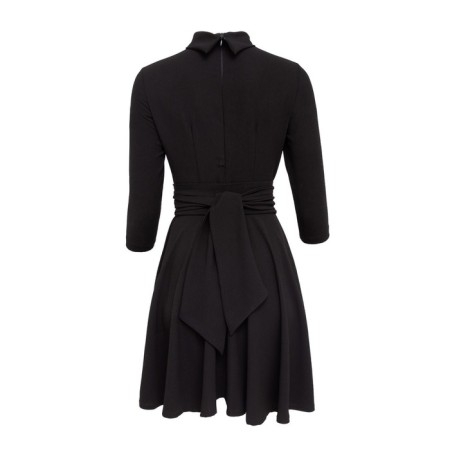 Women's dress Minaku: Green Trend, Black Color, size 48-9