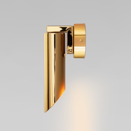 Wall lamp EUROSVET WING 40037/1, E14, 1x60W, 90x80x210 mm, color gold