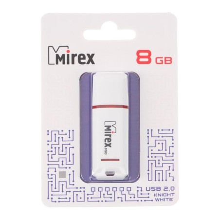 Flashka Mirex Knight White, 8 GB, USB2.0, Thu up to 25 MB/s, PLO up to 15 MB/s, white-5
