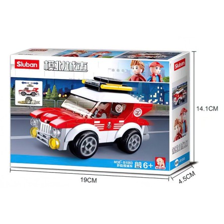 Designer Racing machine Sluban city, 88 parts, 6+-4
