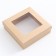 The box is folding, the lid is, with the window, craft, 20 x 20 x 6 cm