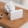 David toothpick stands, white, 5x5x9 cm