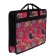Folder with handles Textile, A4, 365 x 260 x 50 mm, 2C13 "Tikhvin", frame, pink