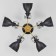 Denley chandelier, 5x60W E27, color gold, black