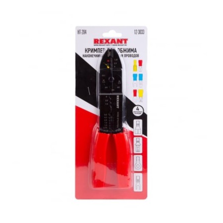 Stripper Rexant HT-204, for compressing tips and cleaning wires, 0.75-5.5 mm²-2
