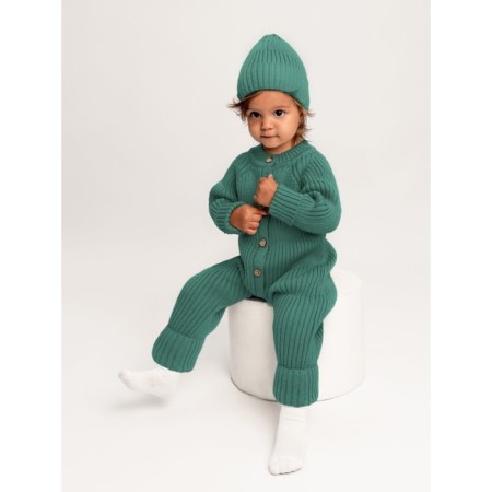 Knitted Knot Killed with a cap Amarobaby Pure Love Tot, height 56 ​​cm, green color-16