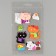 A set of stickers from EVA "cats", 7 pcs.