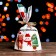 Polyethylene gift package with ears "Merry Christmas", 13 x 21.5 cm