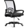 Computer chair Turin black/Light gray plastic/fabric, black/black 60x55x82 cm