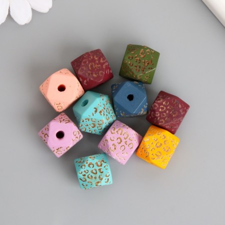 Busina for creativity tree "Multicarner with jaguar spots" mix d = 1.6 cm
