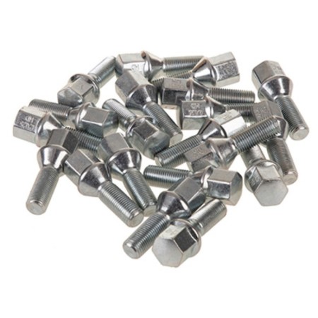 Wheel bolt, SkyWay, M12x1,25x28 cone, key 17mm, zinc, l = 55mm, set 20 pcs-1