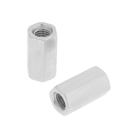 Lom nut, connecting, transitional, DIN 6334, galvanized, M8, 5 kg