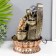Hirefold fountain "Ganesha - Blessing" Golden Bronze 31x20x20 cm