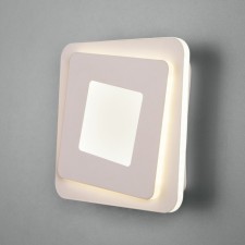 Wall lamp Eurosvet Salient 90154/2, LED, 20 W, 4200K, 1500LM, 200x200x50 mm, white color