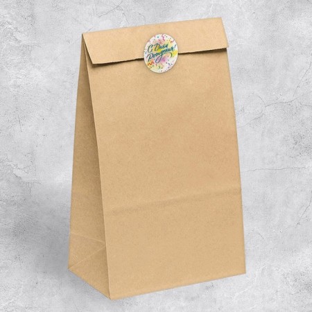 A set of business stickers "Happy Birthday", 4 x 4 cm, 50 pcs-3