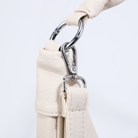 Load bag with lightning, external pocket, long belt, light-beige color-4