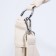 Load bag with lightning, external pocket, long belt, light-beige color