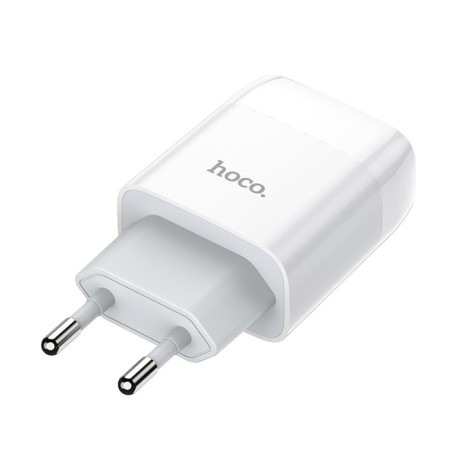 Network charger Hoco C73A, 2 USB, 2.4 A, white-4