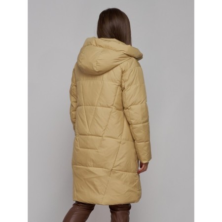 Coat insulated winter female, size 50, mustard color-10