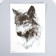Tattoo on the body Black "Wolf" 21x15 cm