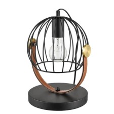 Pasquale table lamp, 1x60W E27, black color, gold
