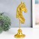 Souvenir Polystone Bust "Head of the Horse" Golden 10x11x31.5 cm