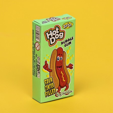 Chewing gum "Hot Dog" with sour powder, 15 g-4
