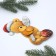 Spoon souvenir with an engraving “Happy New Year!”, 3 x 14 cm